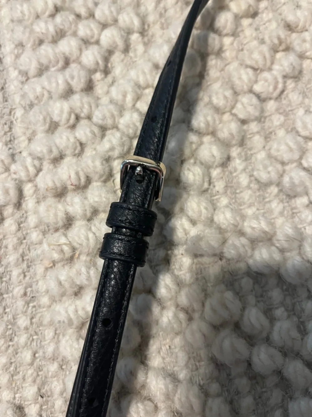 Kate Spade Leila Mini Flap Pebbled leather Black Crossbody Like New Condition
